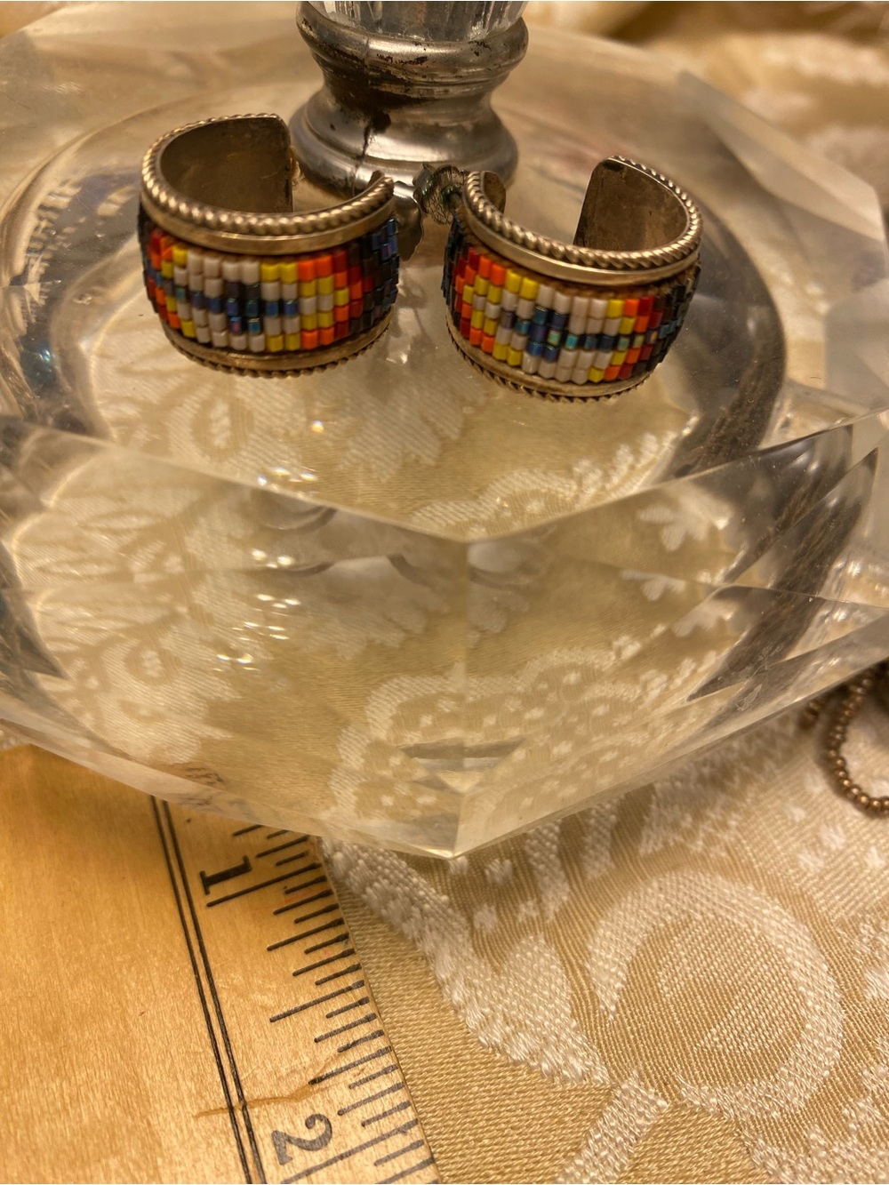 Multicolor Vintage Seed Bead Cuff earrings- Women Accessories
